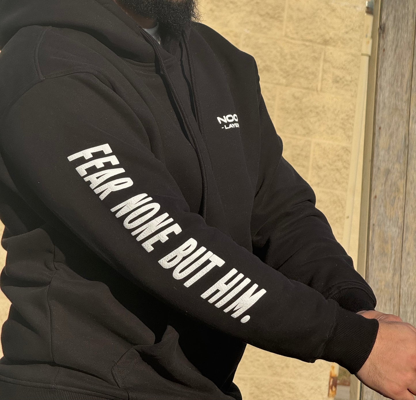 (Pre-Order) Noor Layers "FEAR NONE BUT HIM." Hoodie